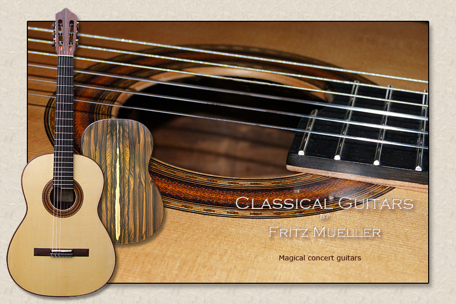 Handmade classical guitars by Fritz Mueller